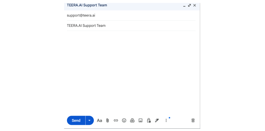 TEERA.AI support team verifying payment