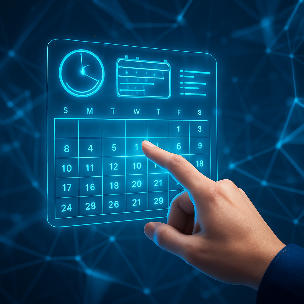 AI calendar log and activity tracker for monitoring tasks