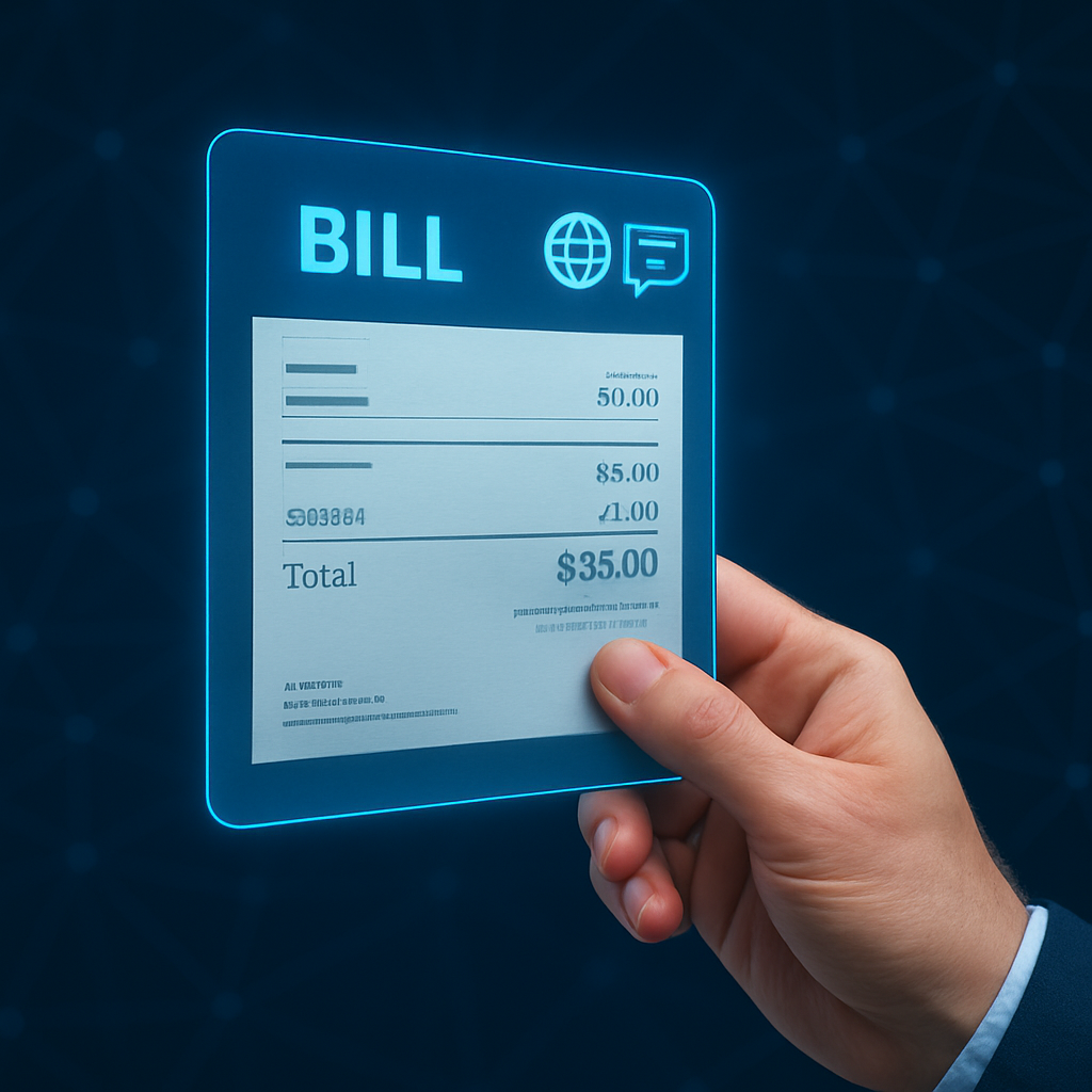 Bilingual invoice and billing documents feature ensuring multilingual compliance