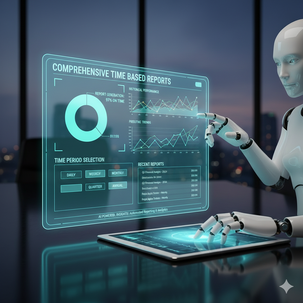 Comprehensive time-based financial reporting providing detailed insights