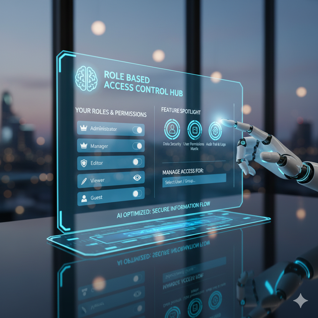 Role-based access control providing tiered access to financial data