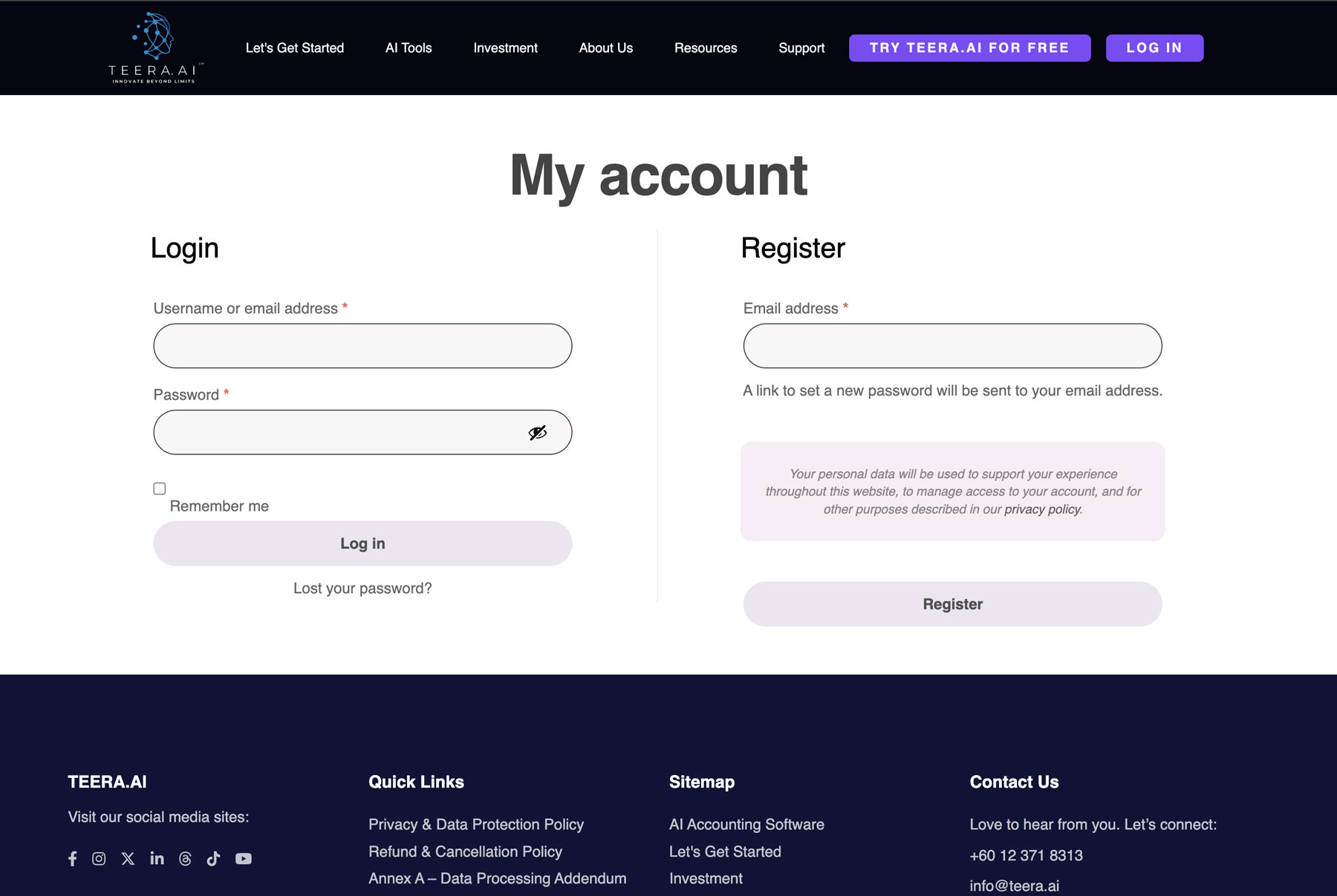 Step 6 – Login form