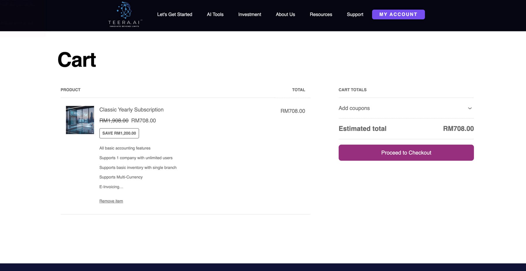 Step 10 – Proceed Checkout