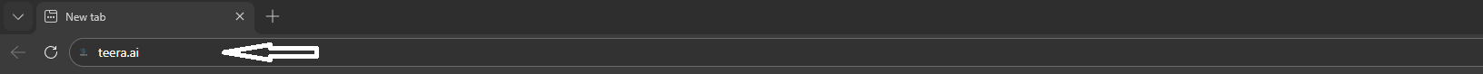 Step 1 – Visit teera.ai